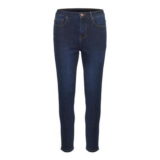Kaffe Dark Blue Denim Skinny Jeans - female - Kaffe - Slim Fit Jeans - Blue - XS - Jeans