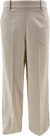 Circolo 1901 Wijde broek - Dames - Wijde Broeken - Beige - XS - Katoen - Broeken