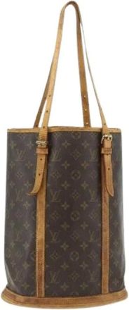 Louis Vuitton Pre-owned Bucket Bags, female, Brown, Size: ONE SIZE Pre-owned Bucket GM Shoulder Bag