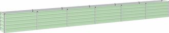 vidaXL Cama De Jard&iacute;n Elevada Verde Pastel 600 X 40 X 55 Cm Vidaxl