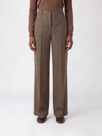P.A.R.O.S.H. P. A.R. O.S. H. Pantaloni Riley a gamba larga in lana Principe di Galles