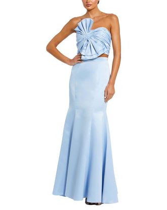 Mac Duggal 2pc Strapless Bow Top & Mermaid Skirt Set