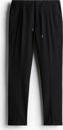 H&M Hose mit B&uuml;gelfalten in Slim Fit - Schwarz