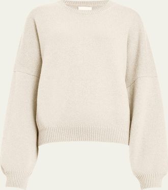 Khaite Margaux Cashmere Crewneck Sweater