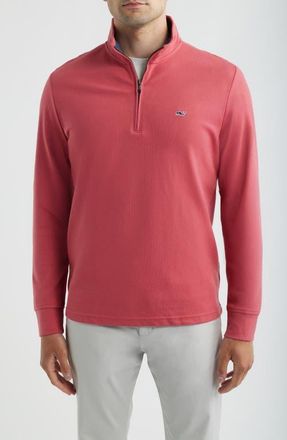 Vineyard Vines Saltwater Quater Zip Pullover in Mariner at Nordstrom, Size Xx-Large