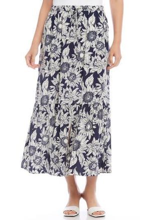Karen Kane Floral Midi Skirt in Print at Nordstrom Rack, Size Medium