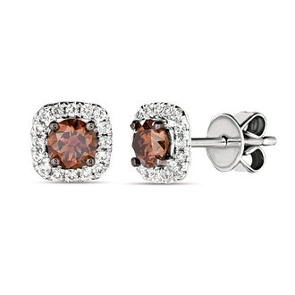 Le Vian Ladies Chocolate Diamonds Stud Earrings set in 14K Vanilla Gold FRAS 23