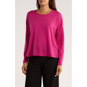 Eileen Fisher Crewneck Wool Sweater in Clope at Nordstrom Rack, Size Xx-Small