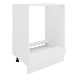 ebuy24 Armario De Horno Vcm Dimensiones Aprox. Al. 82 X An. 60 X. T. 46 Cm Gabinete De Muebles Pies Ajustables Gabinete De Horno Esilo (blanco)