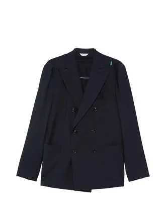 Boglioli Mens Wool Blend Double-Breasted Suit