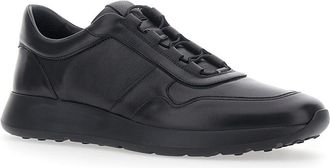 Tod's Mens Low Top Sneakers Black Leather Sheep Trainers