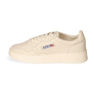 Autry Lage Sneaker van Geitenleer - Heren - Sneakers - Beige - 42 EU - Leer - Schoenen