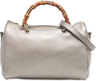 Gucci Pre-owned Gucci Medium Calfskin Bamboo Shopper Boston Bag UJVDUSEHO0LDU748