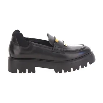 N&deg;21 Barrette Loafers - female - N21 - Loafers - Black - 5 UK - Shoes