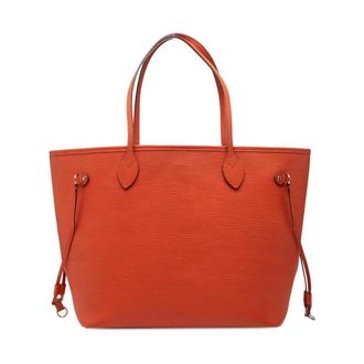 Louis Vuitton Pre-owned Tote Bags, female, Orange, Size: ONE SIZE Pre-owned Structured Leather Tote Bag