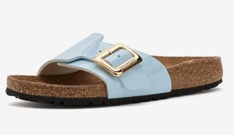 Birkenstock Womens Catalina Luxe Narrow Sandal In Baby Blue