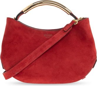 Moschino Handle Me Bag - Dames - Handtassen - Rood - ONE Size - Katoen - Tassen