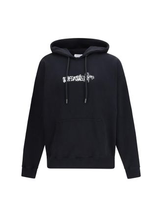 Off-white Black Relaxed Logo Hoodie
