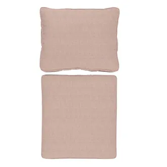 Ballard Designs Replacement Seat and Back Cushion Set with Zipper - 25x47.5 - Box Edge, Oxford Stripe Clay - Ballard Designs