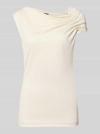HUGO BOSS Relaxed Fit Top aus Viskose-Mix Modell JOIA in Offwhite, Gr&ouml;&szlig;e XL