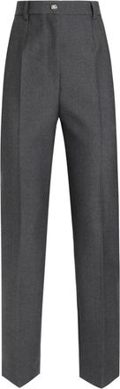 Dolce & Gabbana Casual Slim Fit Broek - Dames - Wijde Broeken - Grijs - XS - Broeken