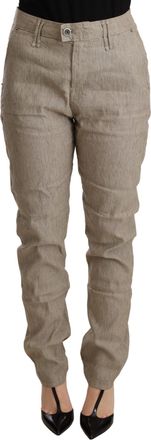 Cycle Mid Waist Casual Baggy Stretch Womens Trouser