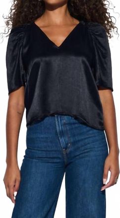 Nation Ltd Lena Top In Jet Black