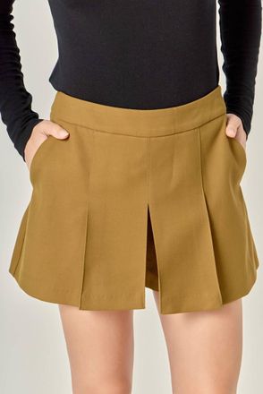 English Factory Twill Skort In Brown