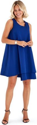 Accouchée Amaze Sleeveless Cotton Maternity/Nursing Swing Dress in Azure Blue at Nordstrom, Size X-Large Eu