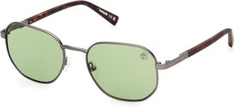 Timberland TB00018 Polarized 09R Mens Sunglasses Gunmetal Size 53