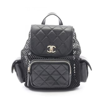 Chanel Black Leather Backpack (Pre-Owned)