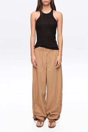 Bimba & Lola Gathered Jogger Trousers in Toffee at Nordstrom, Size X-Small