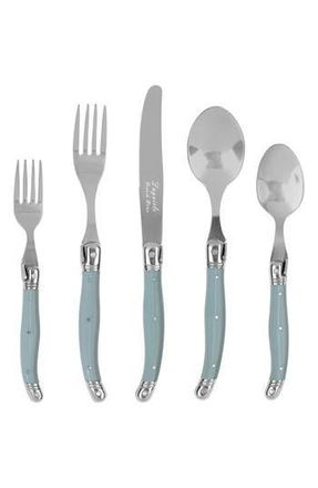 French Home 20-Piece Laguiole Connoisseur Flatware Set in Misty Blue at Nordstrom Rack