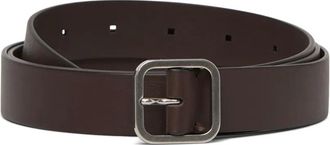 Mars&egrave;ll Quadra leather belt - Brown