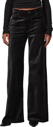 Citizens Of Humanity Loli Mid Rise Baggy Velvet Jeans In Black
