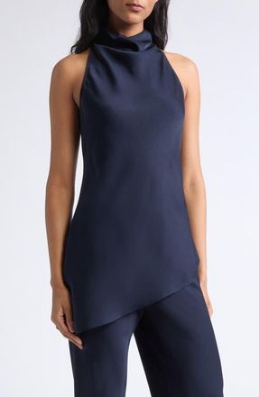 Veronica Beard Radford Sleeveless Tunic Top in Navy at Nordstrom, Size 10
