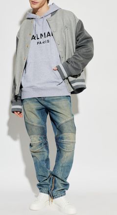Balmain Jeans With A vintage Effect, Mens, Blue