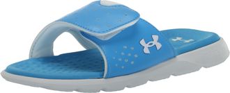 Under Armour Womens Ignite Pro Slide Sandal, (401) Viral Blue/White/White, 5.5 UK