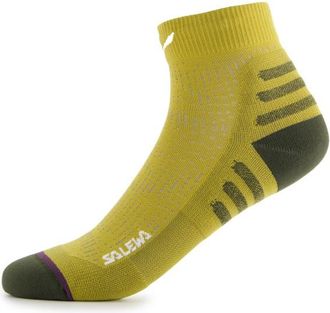 Salewa Pedroc QRT Sock Laufsocken f&uuml;r Herren | gelb/oliv