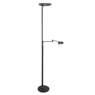 Steinhauer L&aacute;mpara De Pie - Turound - Negro - Vidrio Metal - - Steinhauer
