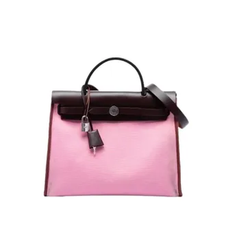 Herm&egrave;s Pre-owned Herbag Zip 31 - Dames - Vintage Handtas - Roze - ONE Size - Leer - Vintage