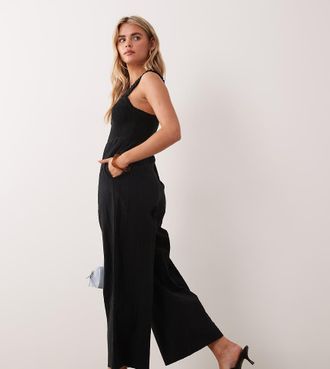 Nobody's Child Helena - Tuta jumpsuit a fondo ampio in cotone nera-Nero
