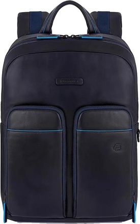 Piquadro Backpacks - Heren - Rugzakken - Blauw - ONE Size - Leer - Tassen