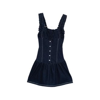 Frankies Bikinis Christa Buttoned Mini Dress