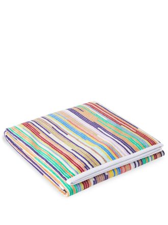 Missoni Home Melody striped towel - unisex - Cotton - One Size - Black