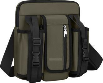 Generic Compatible For Men Shoulder Bags Oxford Crossbody Bag For Messenger Stylish With Bottle Pocket Sac(12x40-160-G)