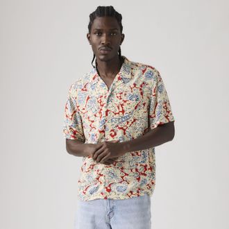 Levi's Short Sleeve Classic Camper Lightweight Shirt - Mens - 2XL - Multi Colour / Surya Paisley