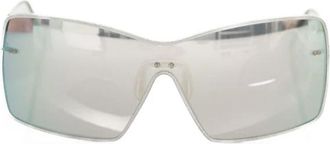 Frankie Morello Shield zonnebril met grijze spiegellens - Dames - Zonnebrillen - Grijs - ONE Size - Accessoires