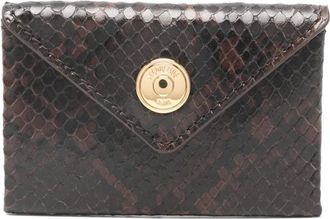 Jacquemus snakeskin-effect wallet - women - Calf Leather - One Size - Brown