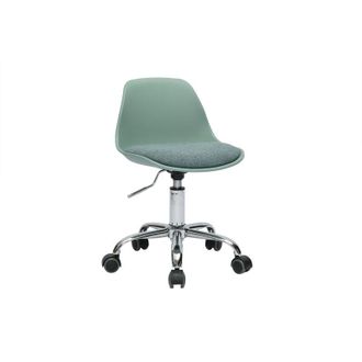 Miliboo Poltrona da ufficio per bambini con ruote verde grigio STEEVY